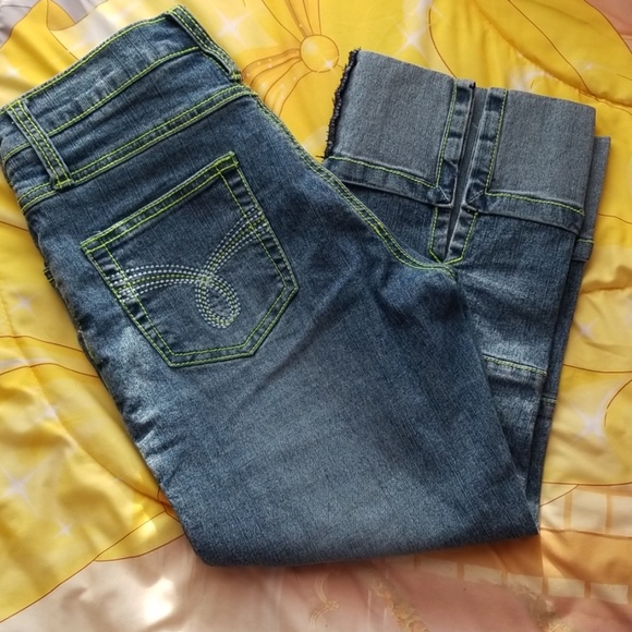 Retro lazer jeans capris - Picture 1 of 4
